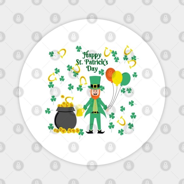 celebrate st patricks Magnet by dyazagita